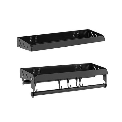 2pcs Kitchen Spice Racks Stainless Steel Spice Rack With Hoo