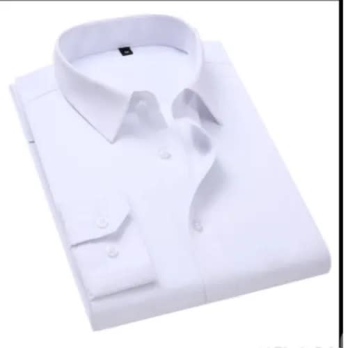 Regular Cotton Long Sleeve Shirt - White