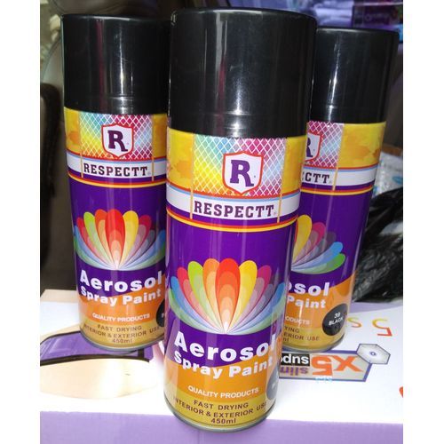 Aerosol Spray Paint Black X 3pcs