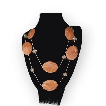 Orange Acrylic Necklace