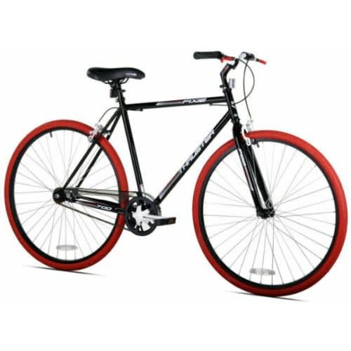 Thruster 700C Men's Fixie Bike - Black & Red