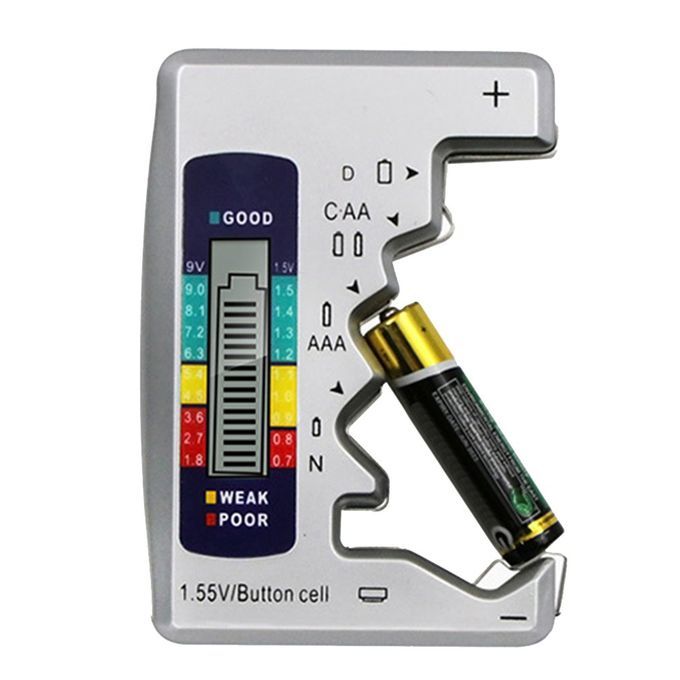 LCD Digital Battery Tester For C/D/N/AA/AAA/9V Batteries Capacity Detector