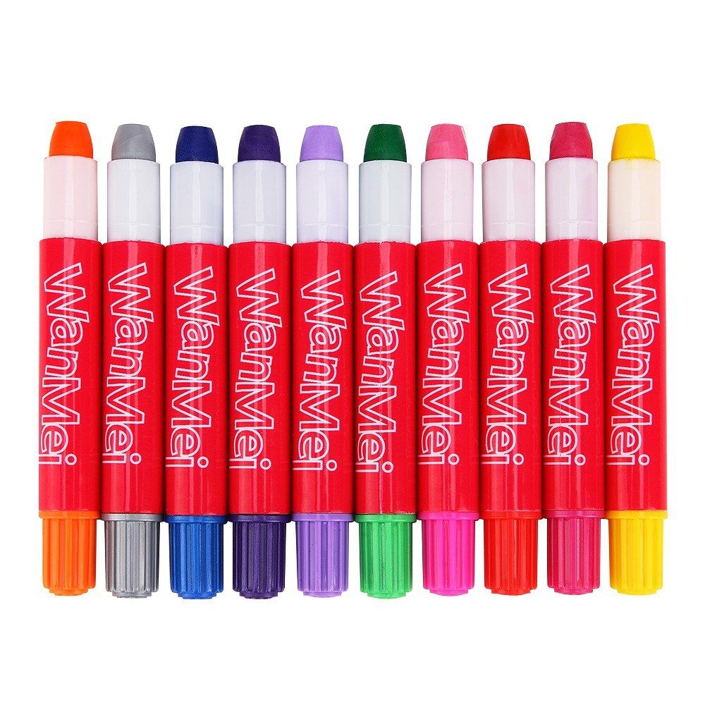 10 Color Temporary Hair Chalk Gift Set For Girls Non-Toxic