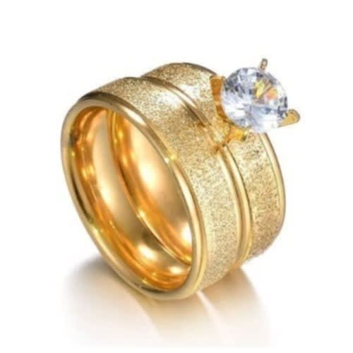 Wedding Ring Set Of 2  - Gold