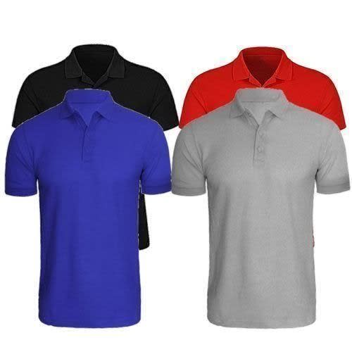 Men's Short Sleeve Polo Shirts -  4 In 1 - Multicolor