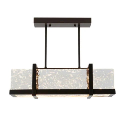 Artika Melted Ice Pendant Led Ceiling Light Fixture, Brown