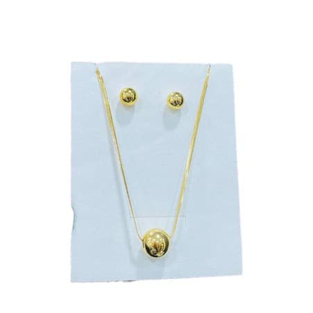 Steel Ball Jewelry Set - Gold