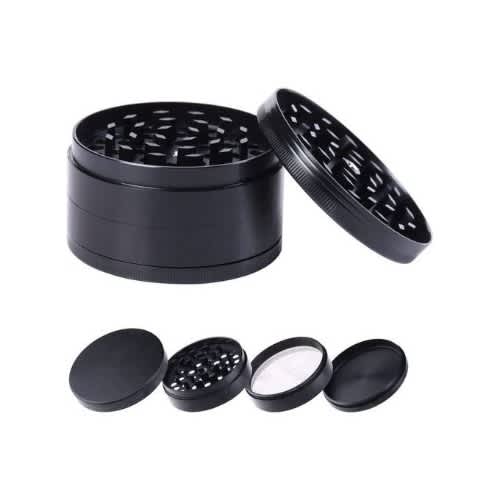 Mini Herb Weed Tobacco Grinder - Black