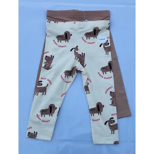 2 Pcs Girls Happy Chappy Leggings