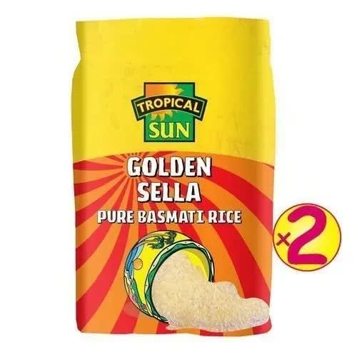 Golden Sella Pure Basmati Rice 5kg - Pack Of 2