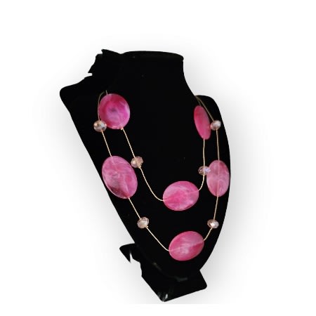 Acryclic Necklace - Pink