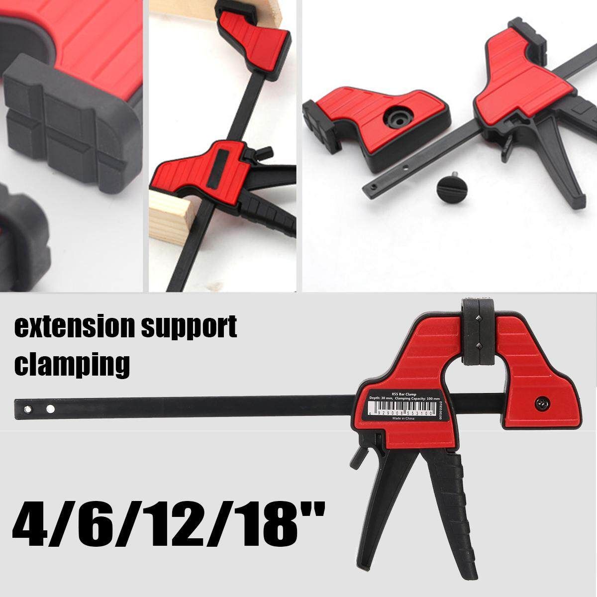18 Inch Woodworking Clamp Quick Release Wood Working Bar F Clamp Grip Ratchet Squeeze DIY Hand Carpentry Gadgets 18 Inches