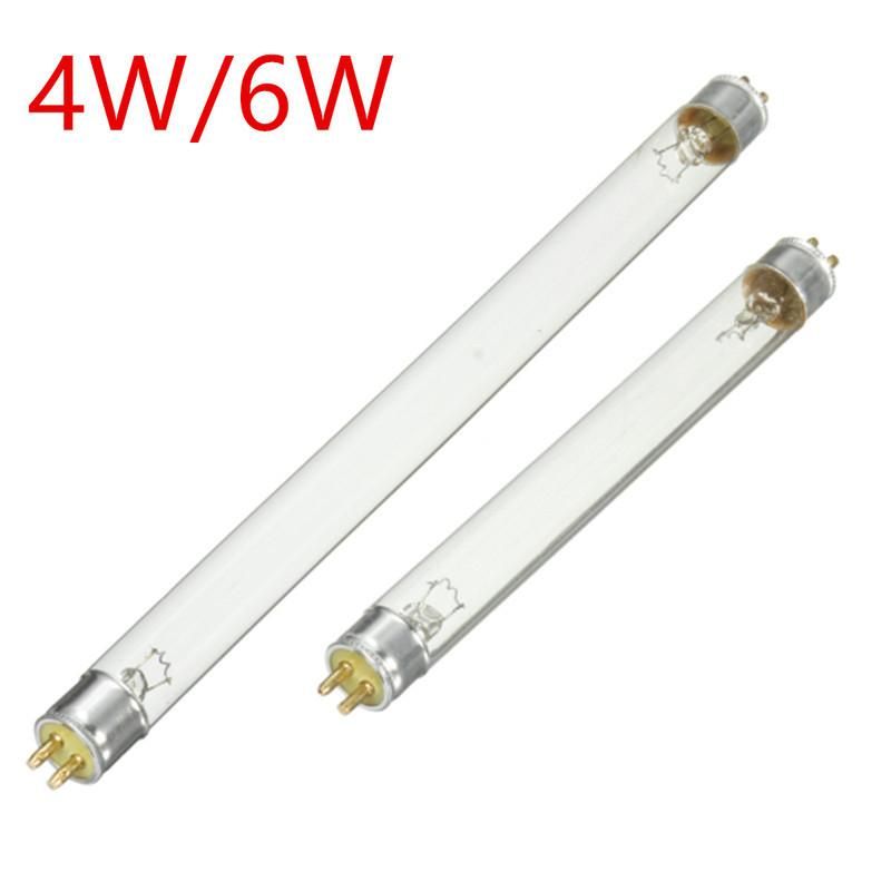 T5 4W / 6W UV disinfection lamp UV germicidal lamp light blue germicidal lamp to kill dust mites