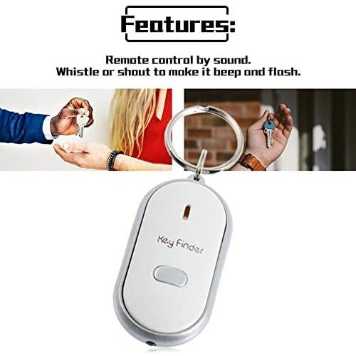 Whistle Key Finder Holder - White