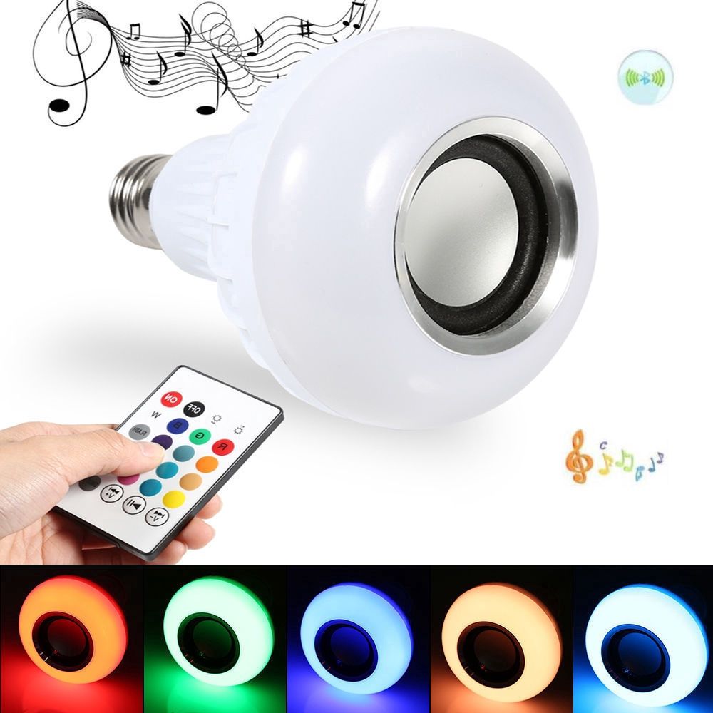 Smart LED Lighting Bulb Wireless Bluetooth Speaker Music