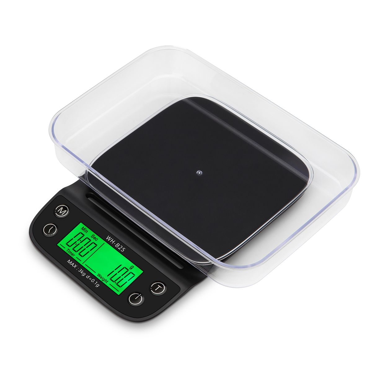 WH-B25 LCD Display LED Green Backlight Hand-made Coffee