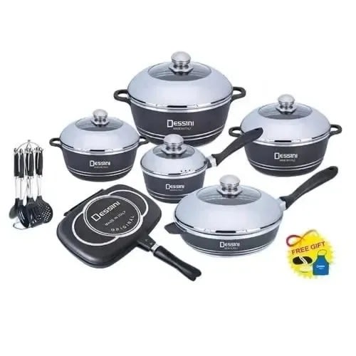 23 Pieces Die Cast Cookware Set