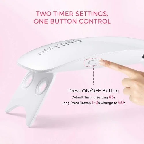 Sun Mini UV Led Nail Dryer - White - 6w