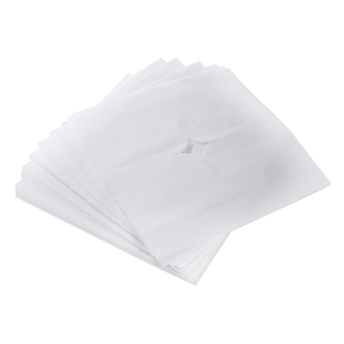 100Pcs/Bag Square Spa Face Hole Cover Beauty Salon Disposable Towel Non-woven Fabric Massage Cover