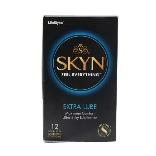 Lifestyles Skyn Non-latex Condoms- 12 Extra Lubricated Condoms