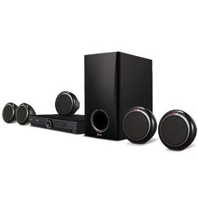 Home Theater System With Bluetooth - USB - DVD - Bass Blast - Black