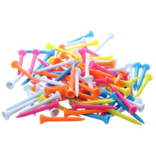 Golf Tee - 100 Pieces - Multicolor