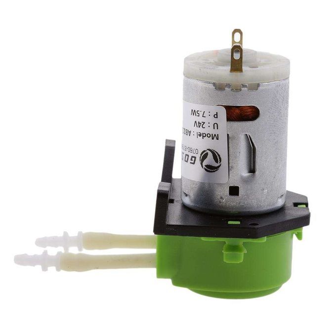 24V DC Dosing Pump Peristaltic Head W/ Connector For Aquarium Green