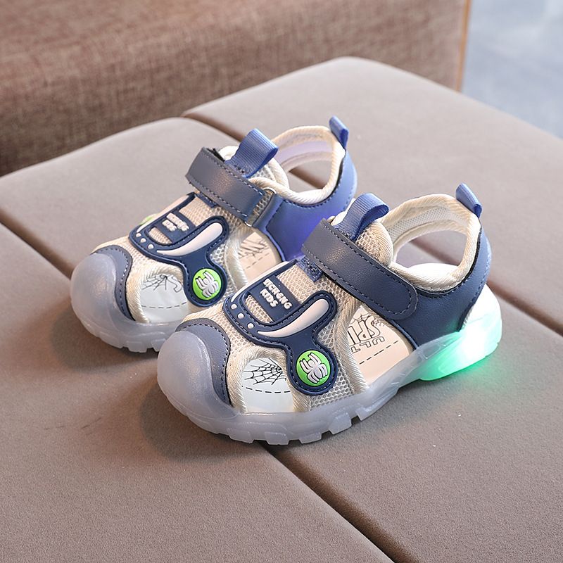 Kids Sandals Casual Luminous Shoes For Baby Boy