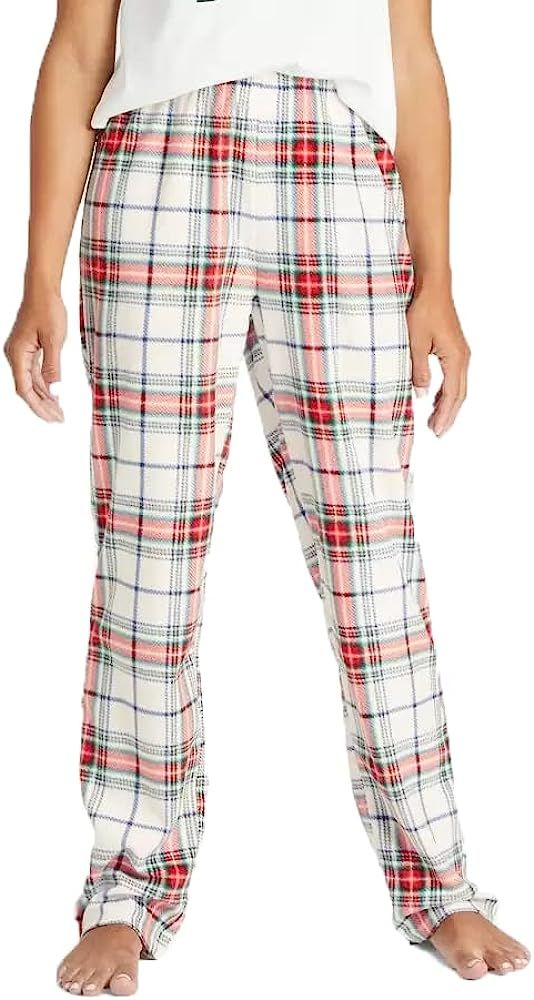 Women's Holiday Plaid Fleece Pajama Pants For Women And For Lounge & Sleep