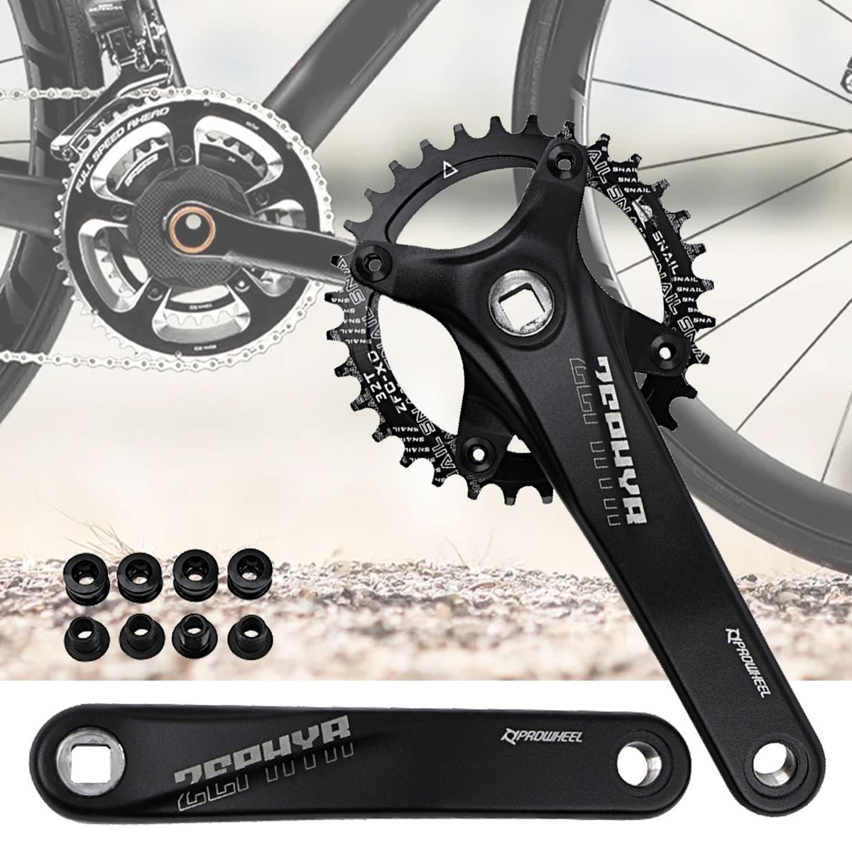 1Pc1 Set Chainring Crankset Square Hole Chainwheel Crank C