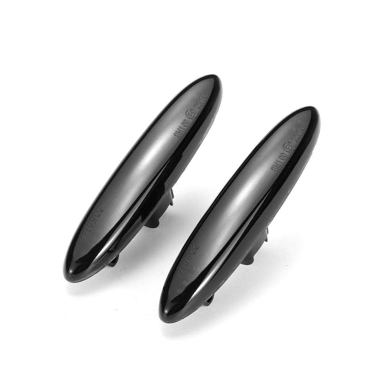 Pair Dynamic LED Turn Signal Side Marker Light For Lexus IS 250 350 2006-2013 Smoked Lens