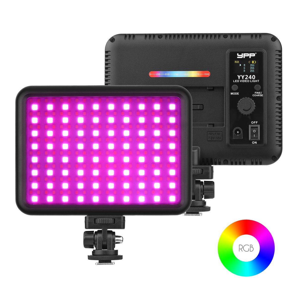 Portable RGB Video Light LED Photography Light Panel 240pcs