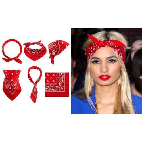 Red Beautiful Unisex Multi Purpose Bandana
