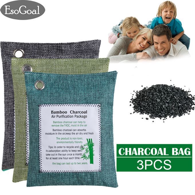 EsoGoal Bamboo Charcoal Bag Air Purifying Bags Natural