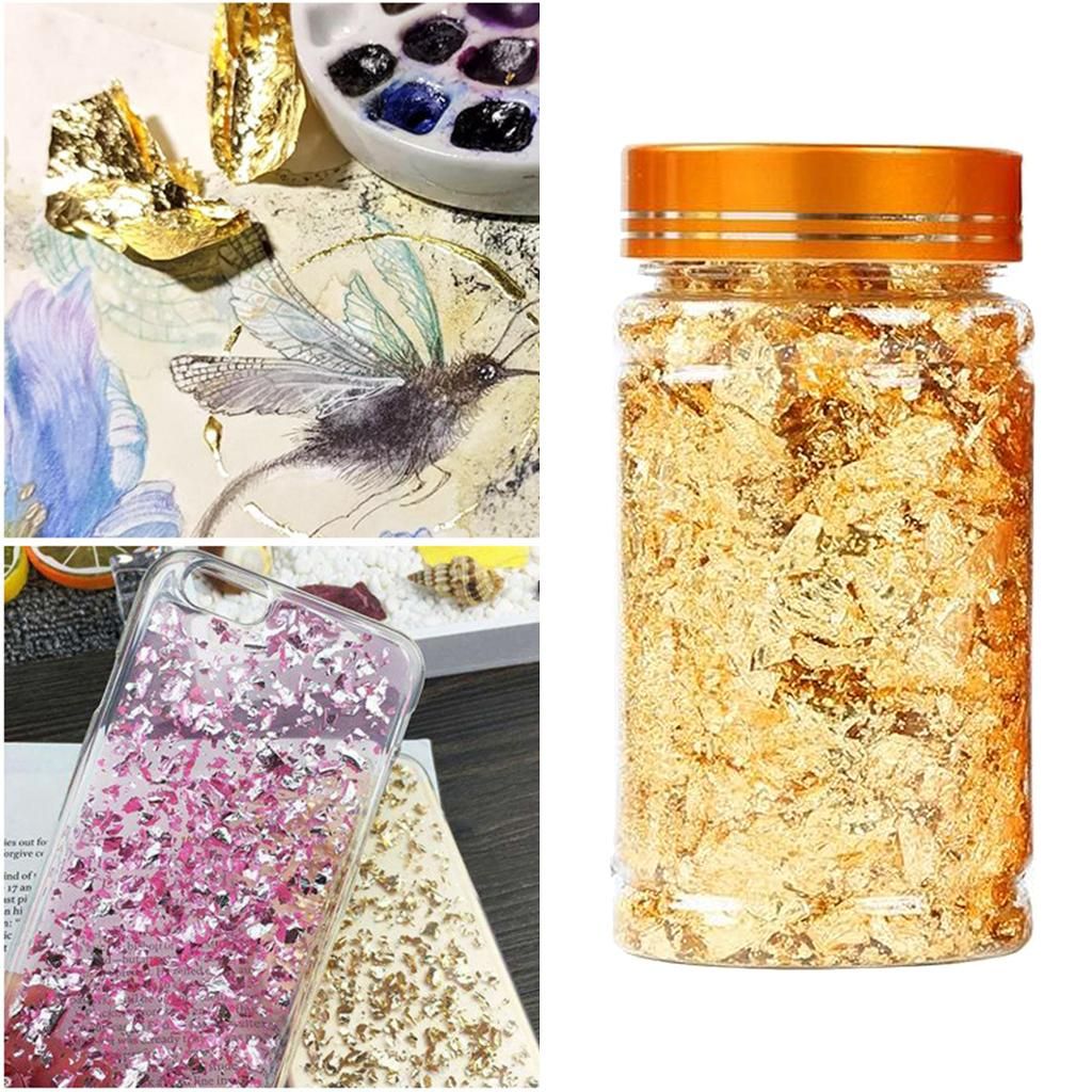 Shiny Foil Flakes, Gold  Gold Foil, For Epoxy Resin