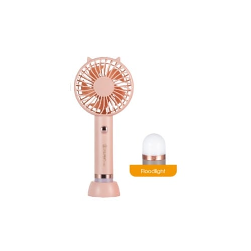 Pink Mini Multifunction Rechargeable Fan