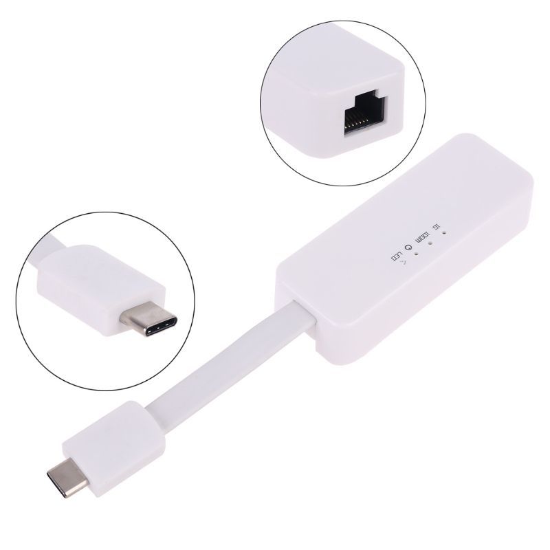 USB 3.0 Type To RJ45 Gigabit 10 100 1000 Mbps Network Card