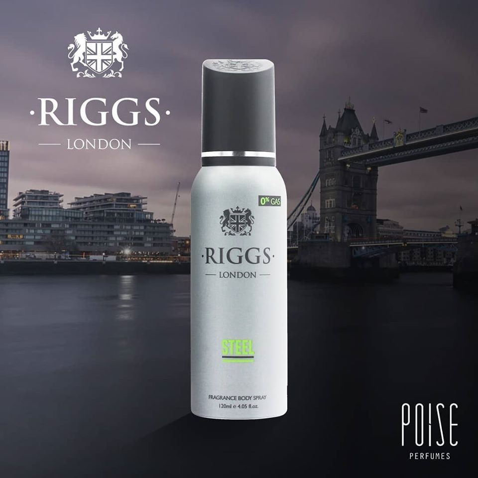 Riggs  Steel  Body Spray For Men - 250ML