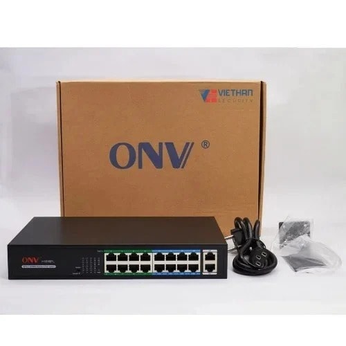 ONV - Poe Switch - Onv-h1016pls - 16 Port 10/100mbps