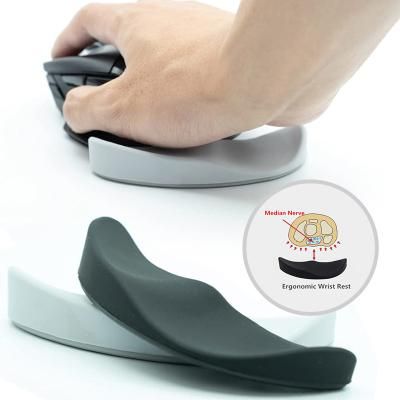 Ergonomic Wrist Rest Mouse Pad PC Accessory-Black (Right)