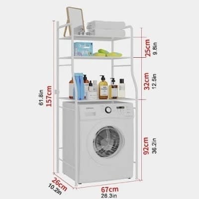 Toilet & Washing Machine Rack - 68 X 25 X 163cm