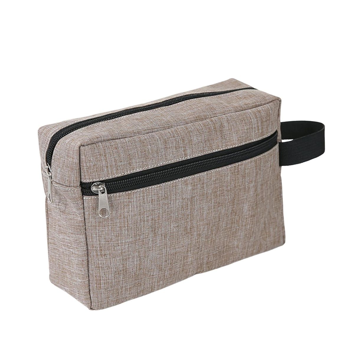 Unisex Toiletry Bag Water Resistant Toiletry Bag Handbag Khaki