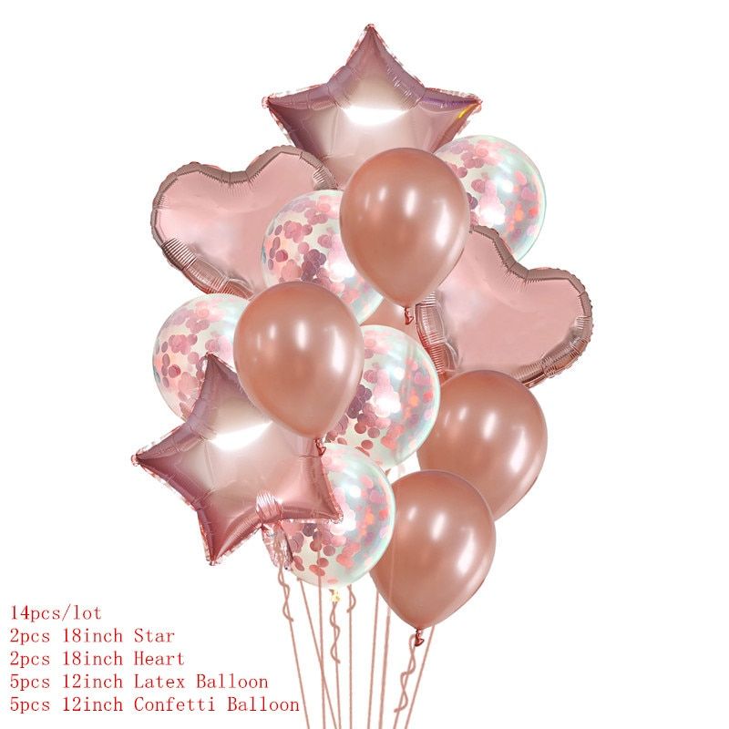 Bride To Be Wedding Decorations Foil Ballon Team Bride Bridesmaid Sash Bridal Shower Gifts Bachelor Bachelorette Party Supplies 14pcs Rose Gold