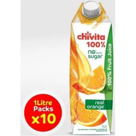 Chivita 100% Fruit Juice - 1l &times; 10 Pieces