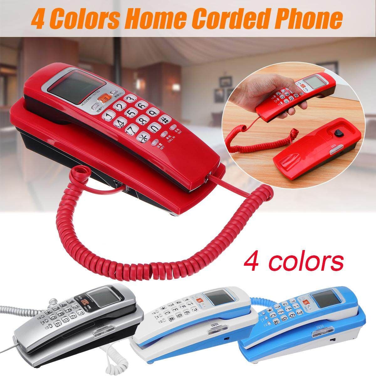 Details About 4 Corded Telephone Caller ID Home Office Desktop Landline Handset Phone With Redial Function And LCD Display Function White