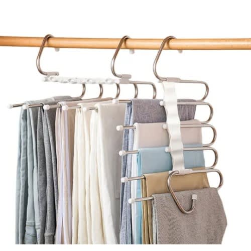 9 In 1 Magic Muiit Functional Stainless Steel Pant Hanger