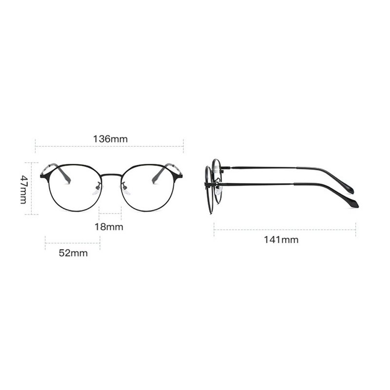 Anti-Blue Light Eyeglasses Color-Changing Radiation Protective Glasses