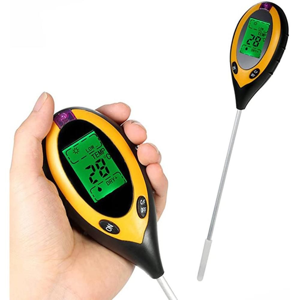 4 In 1 Soil PH Tester Meter Soli Survey Instrument Garden