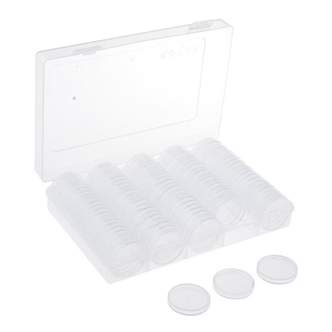 100Pieces Coins Collection Storage Box Holder  For Certified