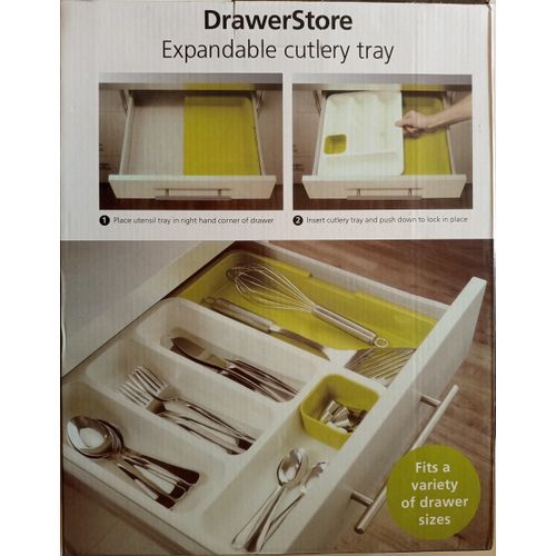 Expandable Kitchen Drawer Cutlery Tray Organiser+free Napkin